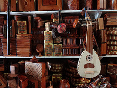 Artesanato marroquino em madeira