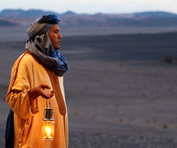 Berbere do deserto em Marrocos