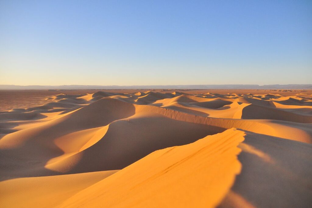 Dunas de Erg Chebbi em Marrocos