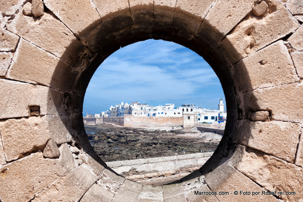 Vista da cidade de Essaouria desde o porto