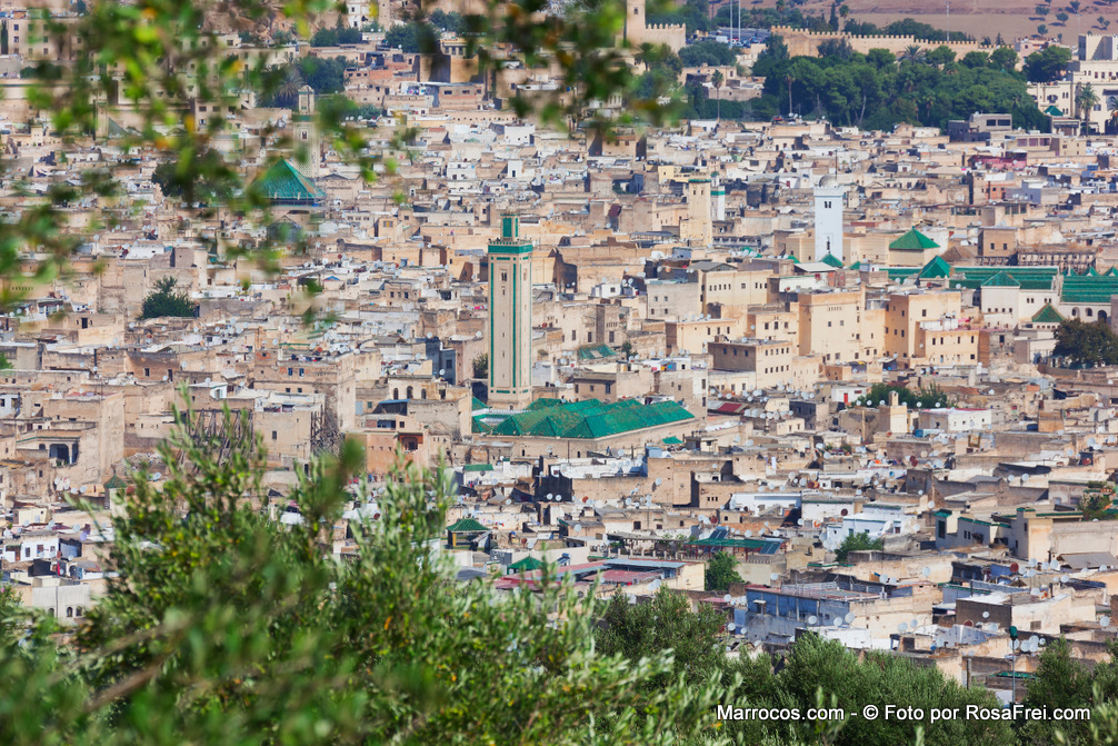 A cidade velha (medina) de Fez em Marrocos - local UNESCO Património mundial da Humanidade