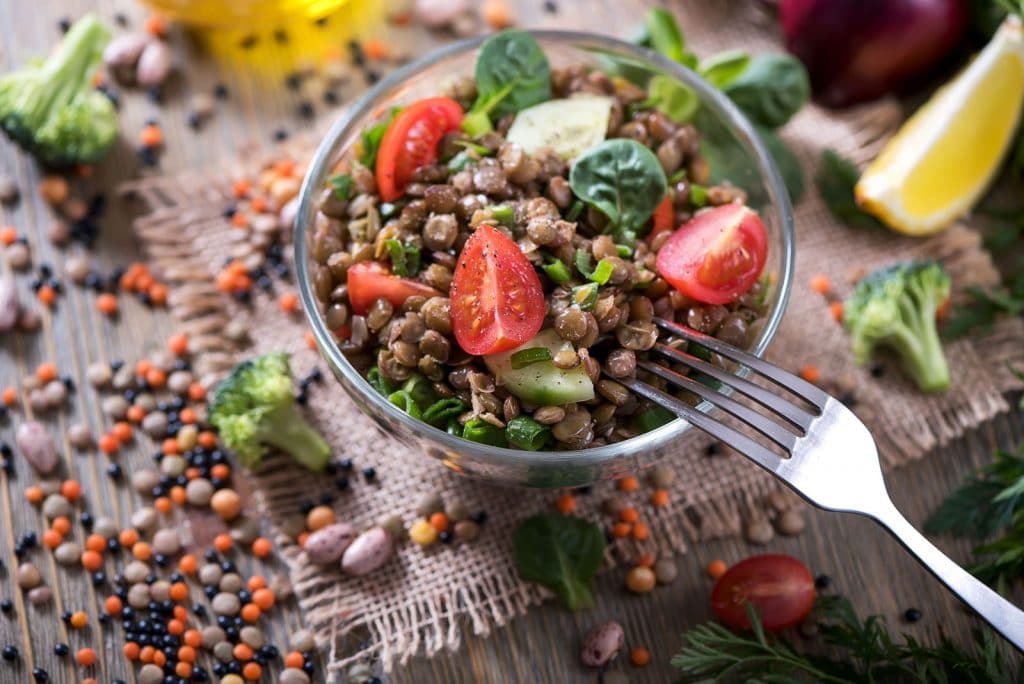 Receita de salada marroquina com lentilhas