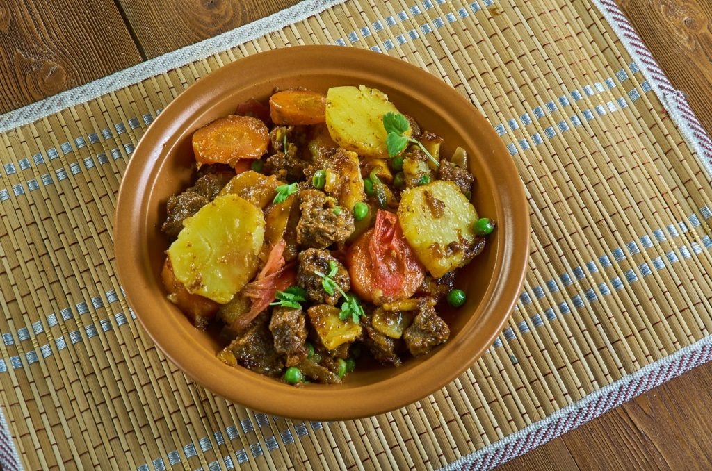 Receita de tagine de cordeiro com batatas 