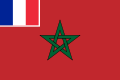 Bandeira de Marrocos durante protectorado francês