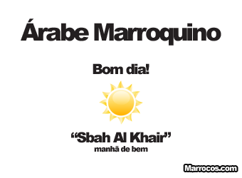 Bom dia em árabe, lingua árabe Marrocos