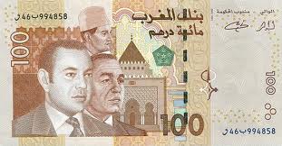 Nota de 100 dirhams marroquinos