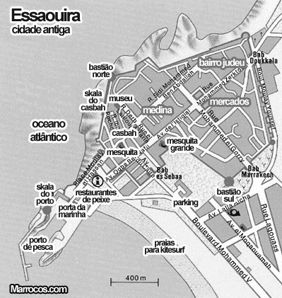 Mapa de Essaouira 