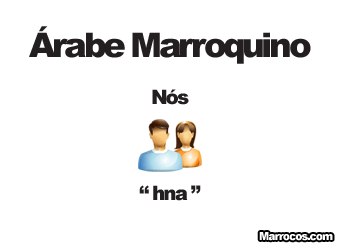 Pronomes pessoais em árabe marroquino