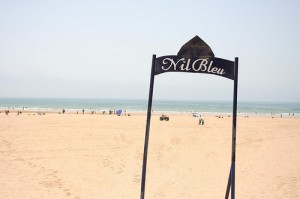Praia de Agadir em Marrocos