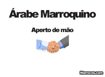 Aperto de mão em Marrocos